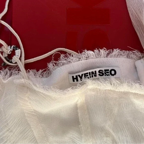 Hyein Seo Off-White Prom Cami Crop Top Tank